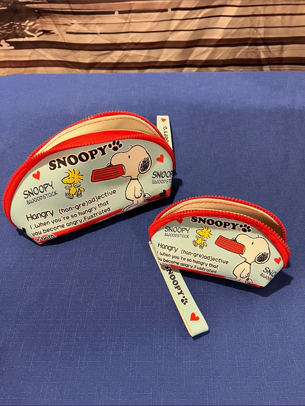 Kids Red Coin Purse Pouch - Cartoon Woodstock Design